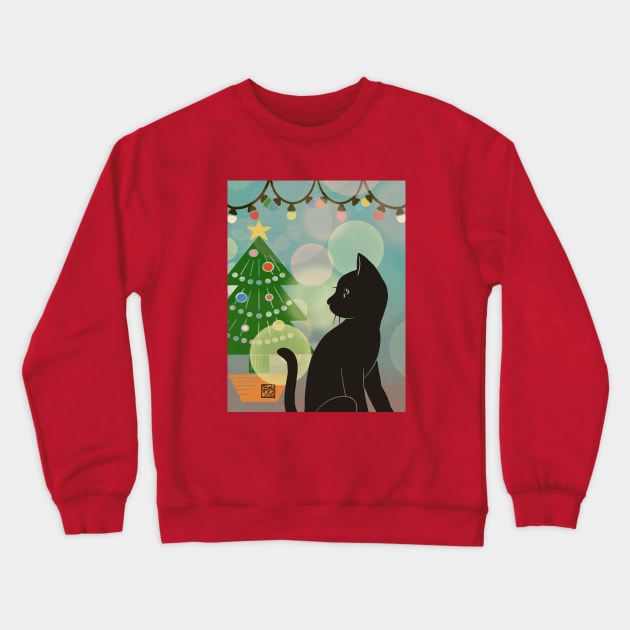 Christmas night Crewneck Sweatshirt by BATKEI